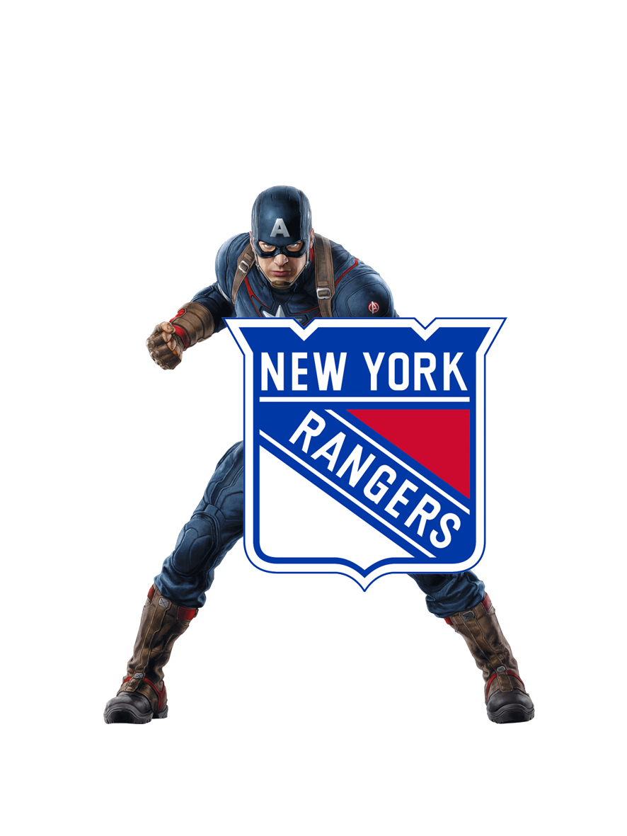 New York Rangers Captain America Logo vinyl decal